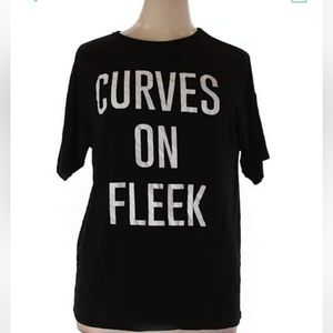 BooHoo Boutique + plus soft graphic tee size 14